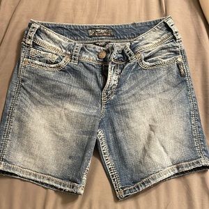 Silver brand jean shorts